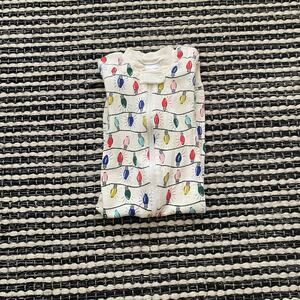🌿Hanna Andersson Organic Cotton Holiday Lights One Piece Pj Pajamas 18/24M